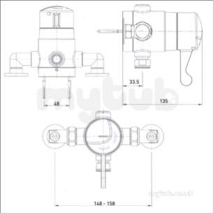Gummers Commercial Showers -  Gummers Opac Ts15063 Exp Lever Cp