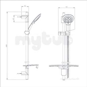 Bristan and Evo Showers Kits -  Bristan Evo Shower Kit Evf Kit03 C