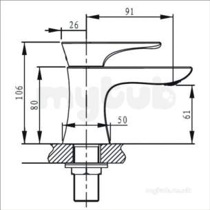 Bristan Brassware -  Bristan Hourglass Bath Taps Chrome Plated Hou 3/4 C