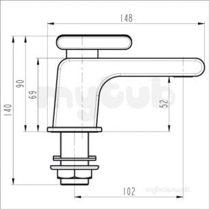 Bristan Brassware -  Bristan Pivot Bath Taps Chrome Piv 3/4 C