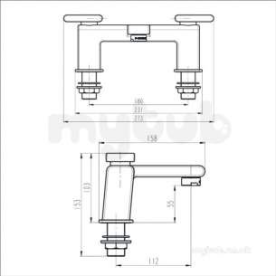 Bristan Brassware -  Bristan Pivot Bath Filler Chrome