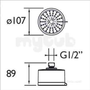 Bristan and Evo Showers Kits -  Bristan Multi Function Fixed Fhc Ctrd02 C