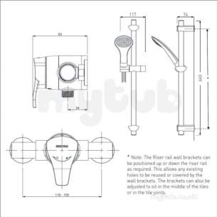 Bristan and Evo Showers Kits -  Bristan Capri Sequential Ev Mixer And Kit