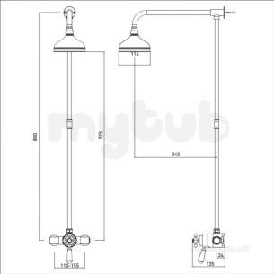 Bristan and Evo Showers Kits -  Bristan Regency 2 Contr Erd Mixer And Kit