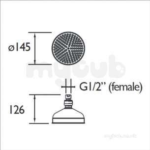 Bristan and Evo Showers Kits -  Bristan 140mm Traditional Fh Tdrd01 C