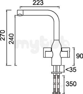 Bristan Brassware -  Bristan Easyfit Wine Kitchen Sink Mixer