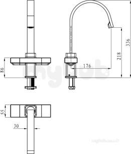Bristan Brassware -  Bristan Easyfit Chocolate Kitch Sink Mxr