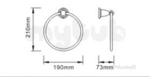 Bristan Accessories -  Bristan N2 Ring C 1901 Towel Ring
