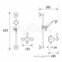 Bristan Showering -  Cardinal Therm Exp Shower And Adj Riser Cp