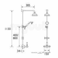 Bristan Showering -  Cardinal Therm Exp Swhr/riser/diverter