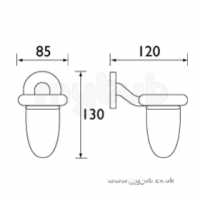 Bristan Accessories -  Bristan Arctic Tumbler Holder Cp
