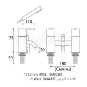 Bristan Brassware -  Bristan Blade Bath/shower Mixer Cp