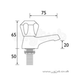 Bristan Brassware -  Club Basin Taps-ex Heads Pair Cp