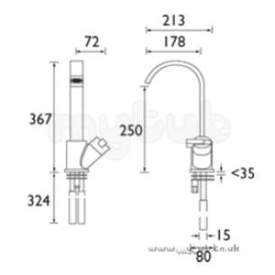 Bristan Brassware -  Bristan Chill Monobloc Sink Mixer Cp