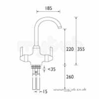 Bristan Brassware -  Bristan Echo Monobloc Sink Mixer Cp