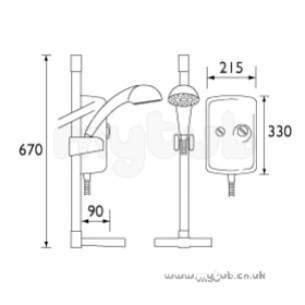 Bristan Showering -  Bristan Evo 8.5 Electric Shower White