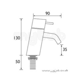 Bristan Brassware -  Bristan Fusion Bath Taps Chrome Plated Fn 3/4 C