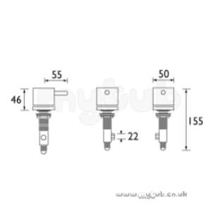 Bristan Brassware -  Bristan Fusion Side Bodies Cp
