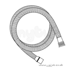 Bristan Showering -  Bristan 1.75m 1/2 Cone S/hose S/fx Lb Cp