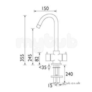 Bristan Brassware -  Bristan Hydropure Filtre Tap Chrome Plated Hp Snk C