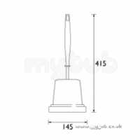 Bristan Accessories -  Java Toilet Brush And Holder Chrome Plated J Bru C