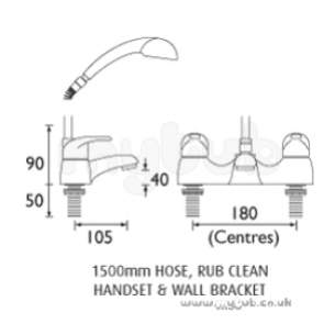 Bristan Brassware -  Bristan Java Bath/shower Mixer Cp