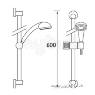 Bristan Showering -  Bristan 100 Shower Kit Chrome Plated Kit100 C