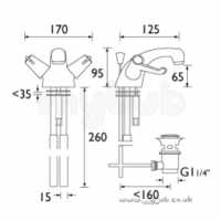 Bristan Brassware -  Bristan C/disc Basin Mixer And Puw Cp