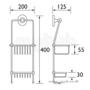 Bristan Accessories -  Bristan 1901 Shower Tidy Chrome Plated N Tidy C