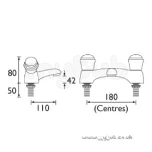 Bristan Brassware -  Bristan Options C/disc Bath Filler Cp