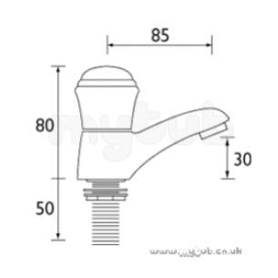 Bristan Brassware -  Options C/disc Basin Taps Pair Cp