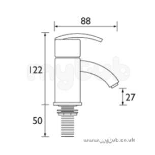 Bristan Brassware -  Bristan Palermo Bath Taps Chrome Plated Pa 3/4 C