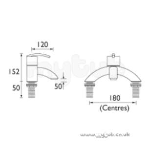 Bristan Brassware -  Bristan Palermo Bath Filler Cp