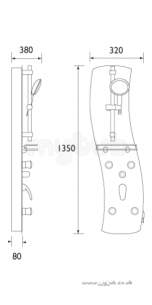 Bristan Showering -  Bristan Hydropower Shower Panel