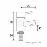 Bristan Brassware -  Bristan Prism Bath Taps Chrome Plated Pm 3/4 C