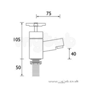 Bristan Brassware -  Bristan Quadrant Basin Taps Chrome Plated Qt 1/2 C