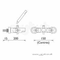 Bristan Brassware -  Quadrant W/m Bath Shower Mixer Cp
