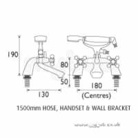Bristan Brassware -  Regency Luxury Bath/shower Mixer Gp