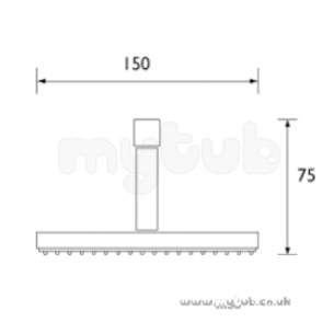 Bristan 101 S/function Fixed Head Cp