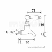 Bristan Brassware -  Bristan Renaissance Bib Taps Chrome Plated Rs Bib C