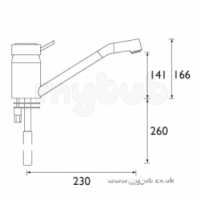 Bristan Brassware -  Bristan Ruby Monobloc Sink Mixer Cp