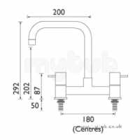 Bristan Brassware -  Bristan Torre Deck Sink Mixer Cp