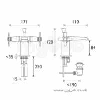 Bristan Brassware -  Bristan Twist Basin Mixer Chrome Plated Tw Bas C