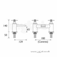 Bristan Brassware -  Bristan Twist Bath Filler Chrome Plated Tw Bf C