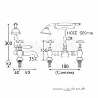 Bristan Brassware -  Bristan Trinity Bath/shower Mixer Cp