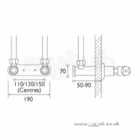 Bristan Showering -  Bristan 15mm X 3/4 Inch Conc W/mntd Bracket Cp