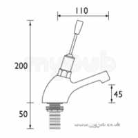Bristan Brassware -  Bristan Single Lever Basin Tap Plus F/regulator Cp