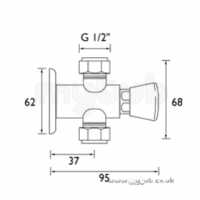 Bristan Brassware -  Self Clos Exposed Shower Valve Cp