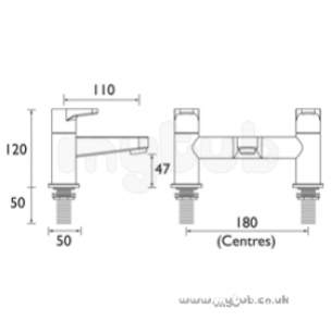 Bristan Brassware -  Bristan Quest Bath Filler Chrome Plated Qst Bf C