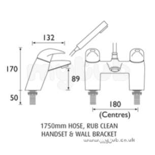 Bristan Brassware -  Java Thermo Bath Shower Mixer Cp